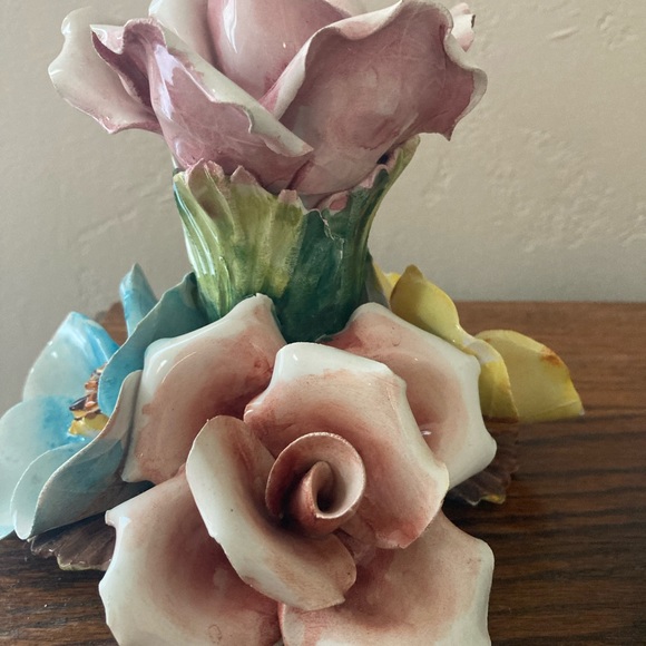 Capodimonte candle holders - Picture 2 of 8